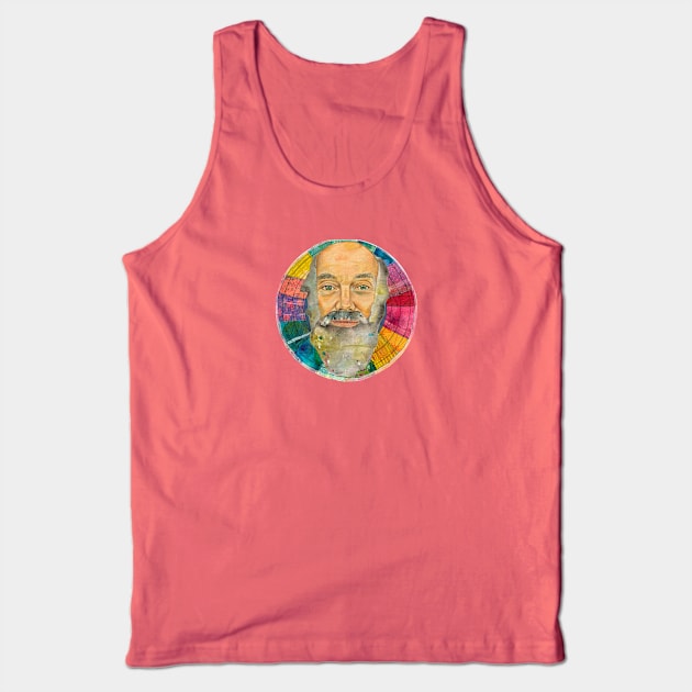 Rainbow Ram Dass Tank Top by karenpaytonart